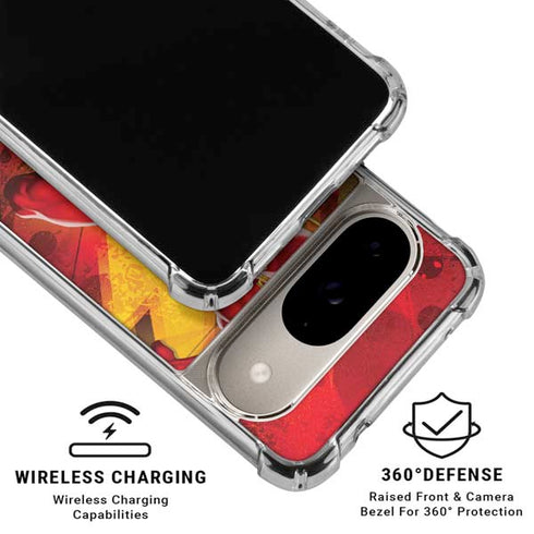 DC Comics The Flash Action Pose Google Pixel 10 Clear Case